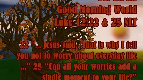 Daily Message from Rev. Ernie, November 9 2022
