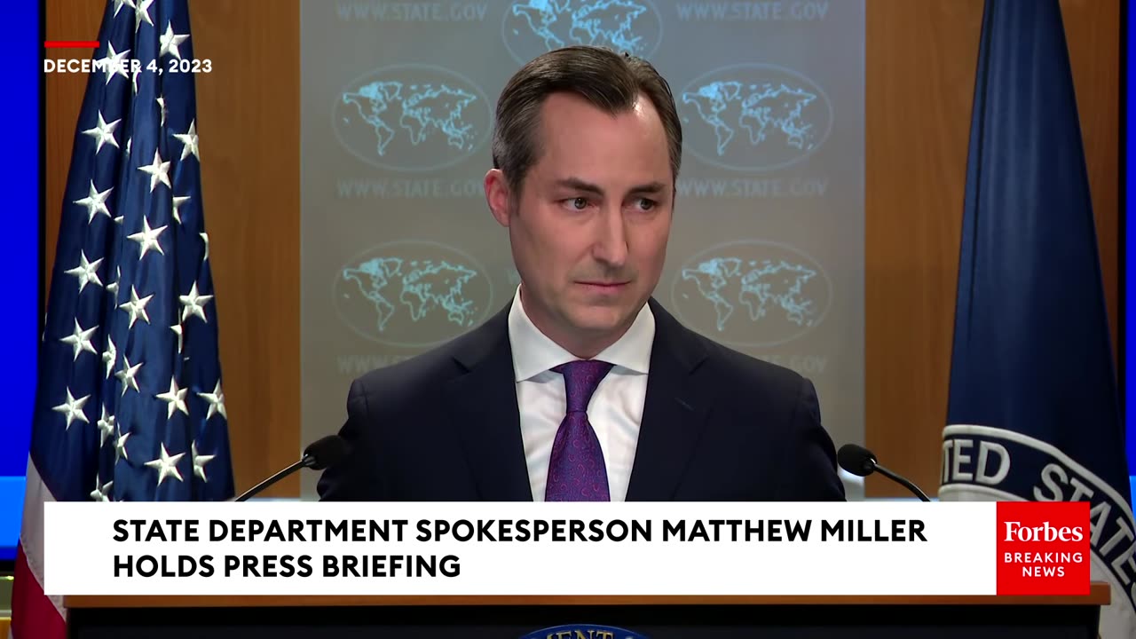 JUST IN- State Department Holds Press Briefing As Israel-Hamas War Rages On