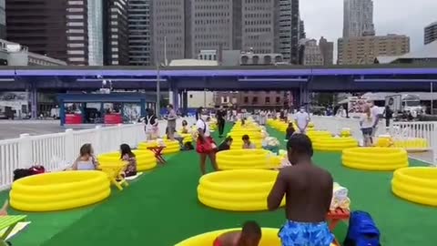 Mini pop-up pools inNYC, today only