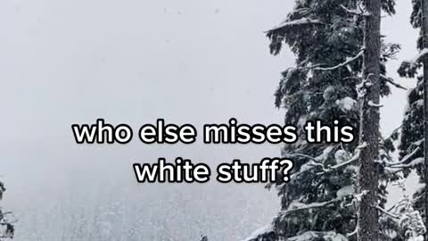 who else misses this white stuff?