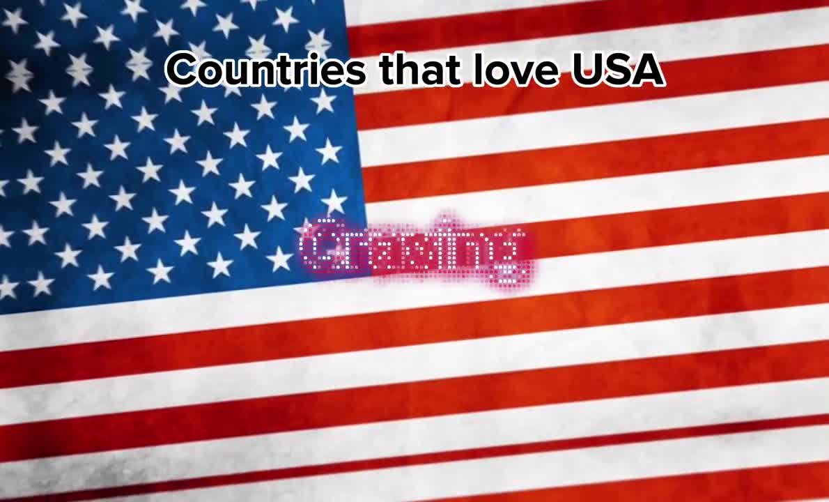 Countries that love USA ????