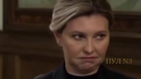 Zelensky's wife's face when he says that she is his best friend.