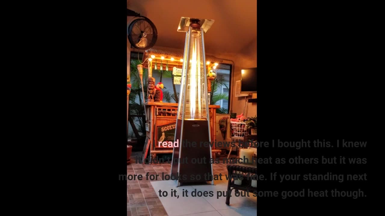 Hiland HLDSO1-WGTHG Pyramid Glass Tube #Propane Patio #Heater-Overview