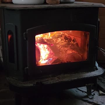 Just a warm wood stove video.