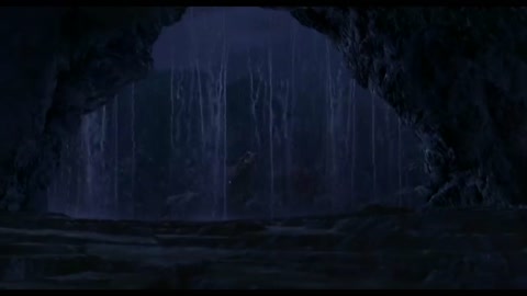 Dinosaur cave scene (resounded)