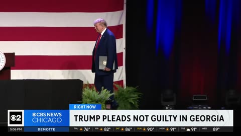 Donald trump enters not guilty plea in Georgia