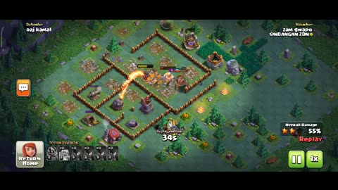 clash of clans battle