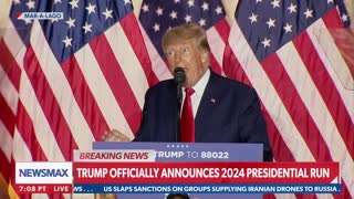 Trump concludes his speech after announcing his 2024 presidential run