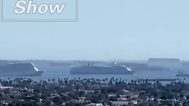 Port of Los Angeles From The Coast