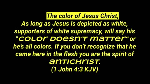 What color was Jesus? ￼