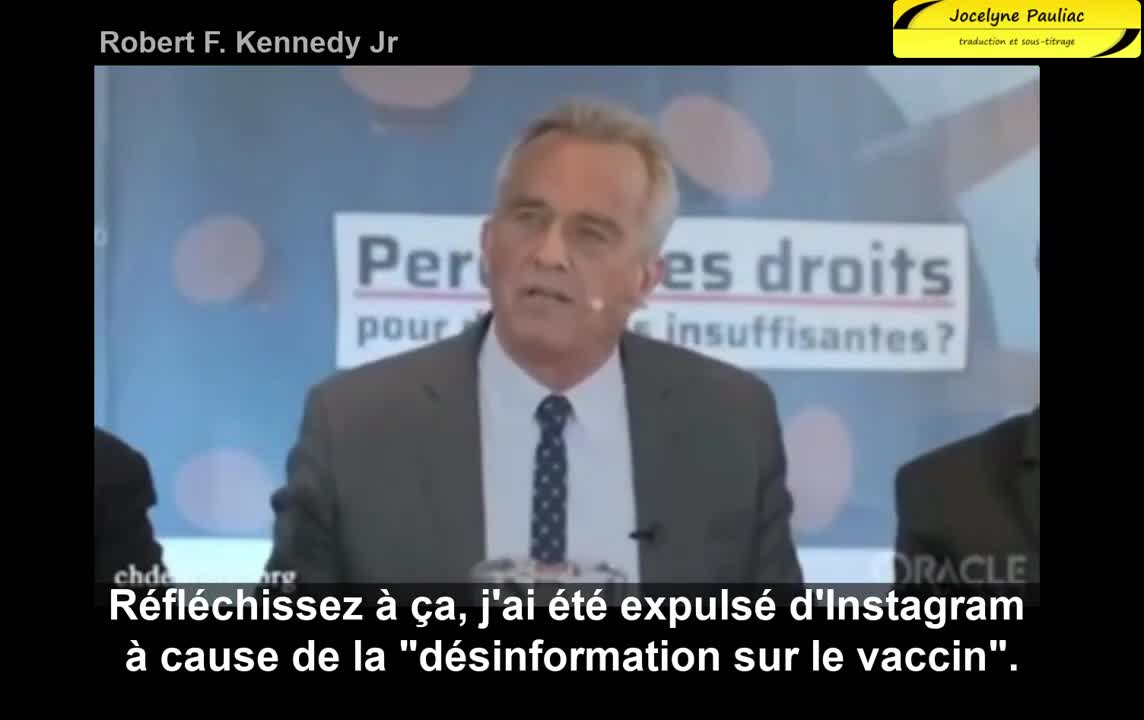 Robert Kennedy dénonce la plus grande escroquerie!