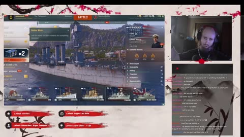 Cyraxx YouTube 04-26-24 World of warships Road to 1K SUBS