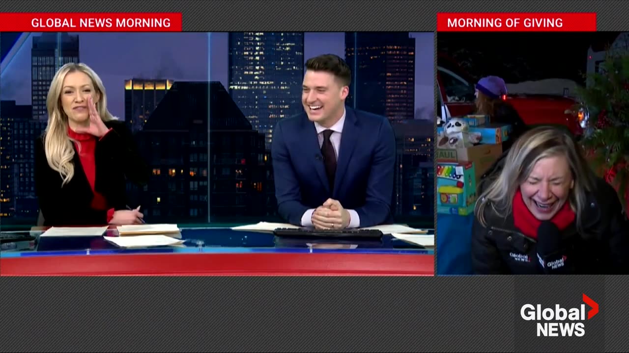 Peaches Stickyfingers Reporter confuses Christmas Elf name with 'stripper name' live on air