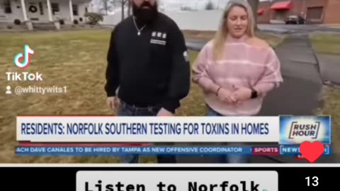 To East Palestine Residence "Sign The Waiver Please"