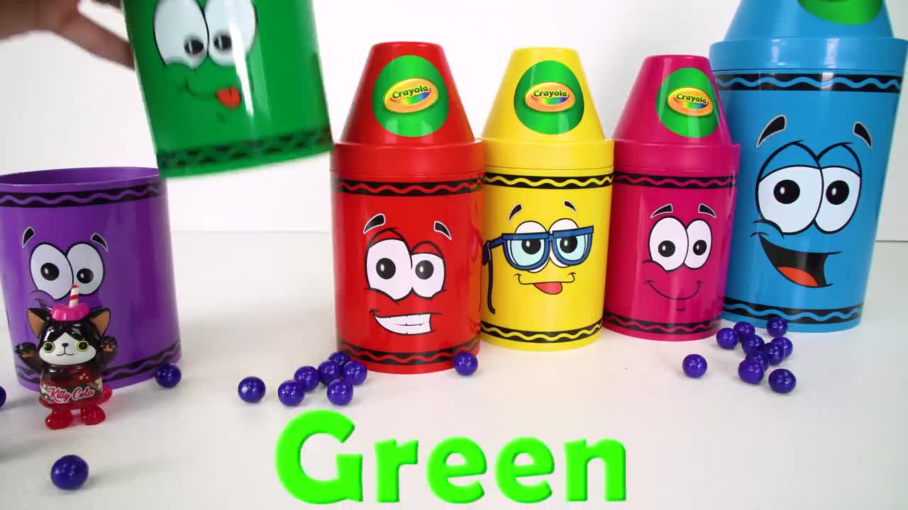 Best Toy Learning Video for Toddlers and Kids Learn Colors with Surprise Crayons!