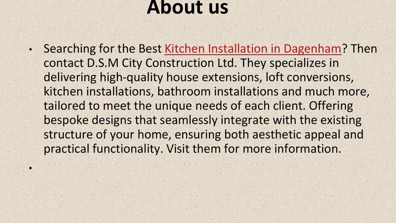 Get The Best Kitchen Installation in Dagenham.