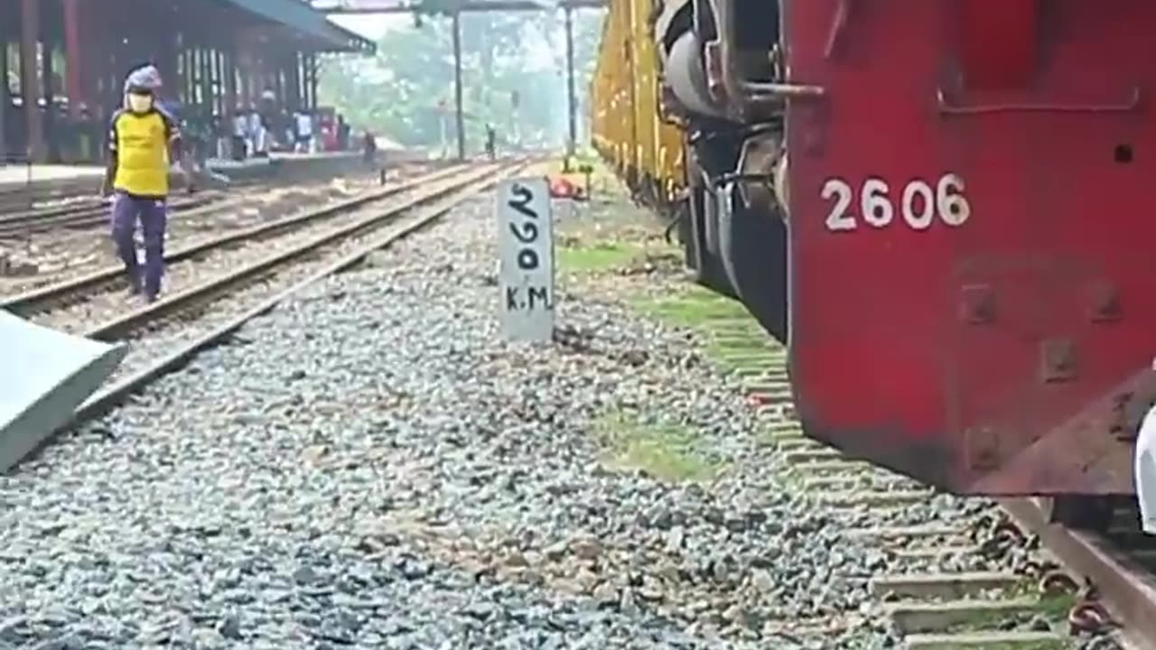 prank over train