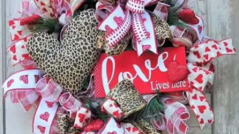 50 best red & green valantines day wreath designs 2022