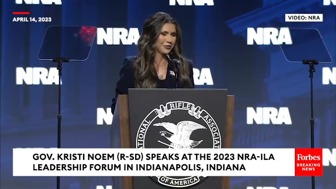 Kristi Noem Lambasts Biden's Gun Control Push, Defends Second Amendment In Fierce NRA Speech - Full