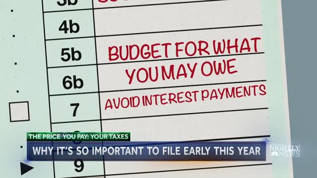 Experts Recommend Filing Taxes Early This Year NBC Nightly News