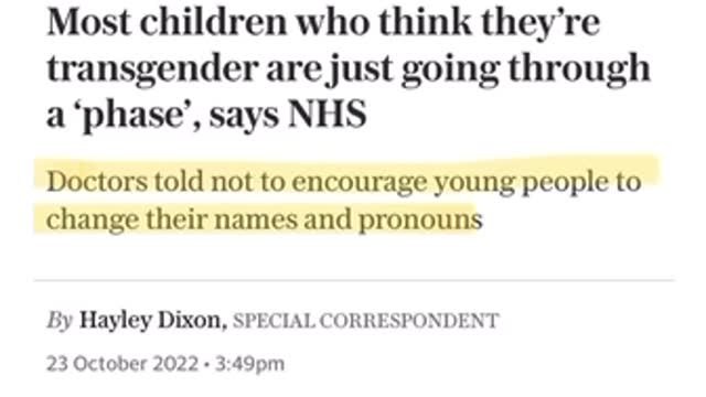 Finally the NHS speaks up on trans