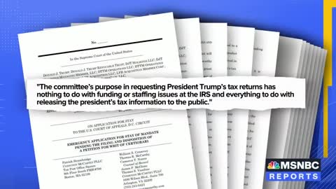 Trump Asks Supreme Court To Block Release Of Tax Records To House Committee