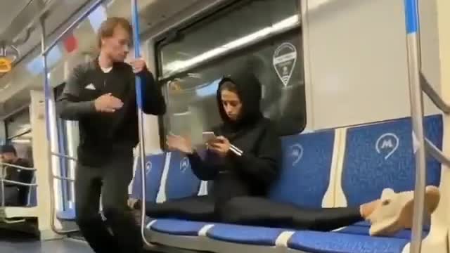 Once on the subway😂