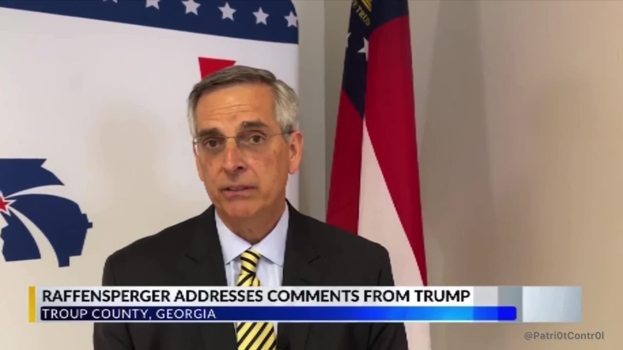 GA SOS Raffensperger Challenges Trump to Debate on 2020 Election - Won't Secure 2024 Election