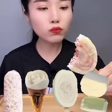 Juicy Ice Creams Eating Challenge | #asmr #food #shorts