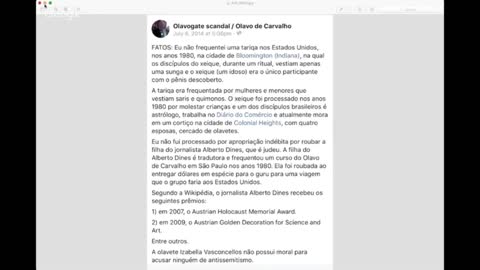 Olavo de Carvalho e a Treta do Negão Parrudo