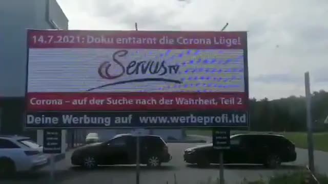 Österreich- Werbetafel bringt die Wahrheit