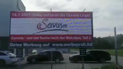 Österreich- Werbetafel bringt die Wahrheit