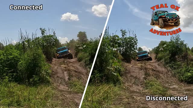 Sway Bars Connected vs Disconnected #Jeep