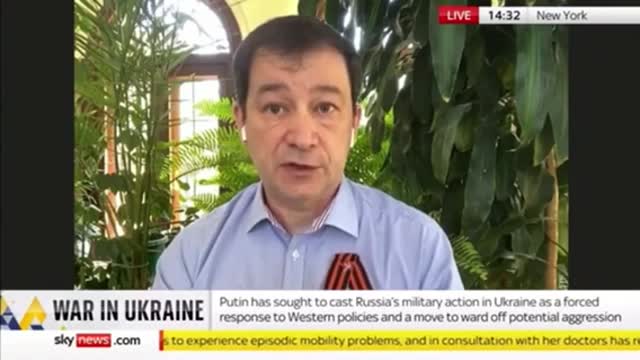 GUEST ON SKY NEWS TELLS THE TRUTH ABOUT UKRAINE & REPORTER PANICS