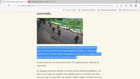 Homem furta bicicleta e é perseguido por pelotão do Exército no RJ;