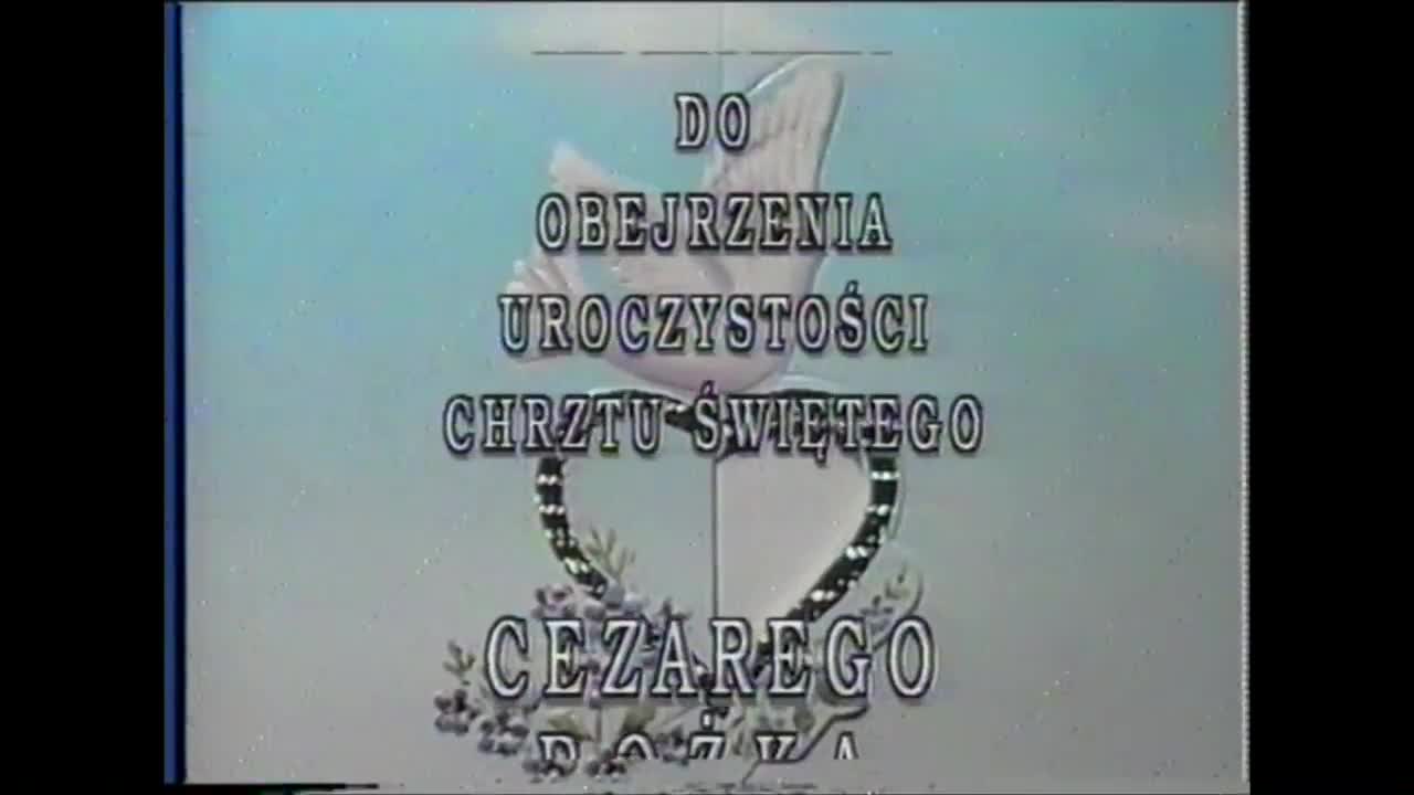 Chrzest święty Cezarego Bożka