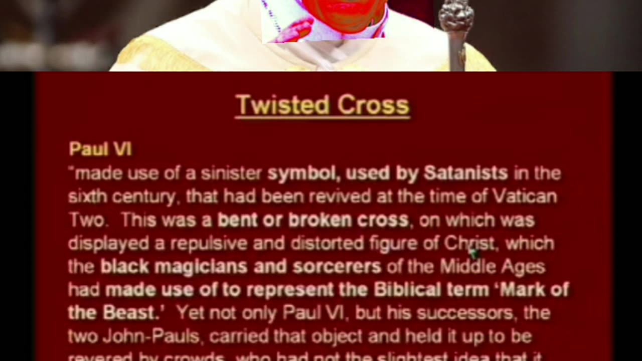 𝗕𝗥𝗢𝗞𝗘𝗡 𝗖𝗥𝗢𝗦𝗦 IS USED BY THE POPE AND OTHER SUCH RELIGIOUS FIGURES, BUT FEW KNOW ITS TRUE MEANING