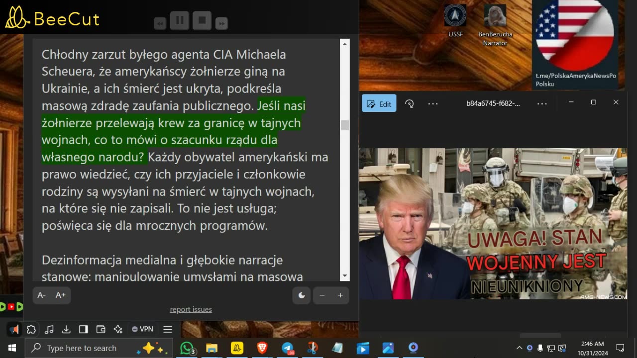 AMG🔴🔴🔴 STAN WOJENNY PLANOWANY PRZEZ GŁĘBOKIE PANSTWO, JEŻELI TRUMP WYGRYWA WYBORY🔴