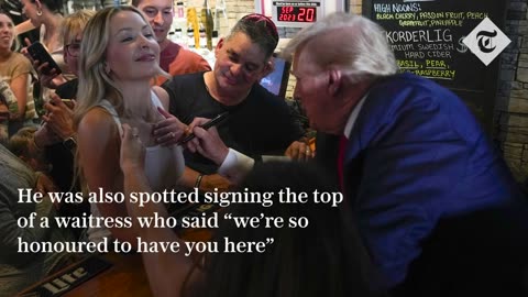 Trump on pizza ceremony