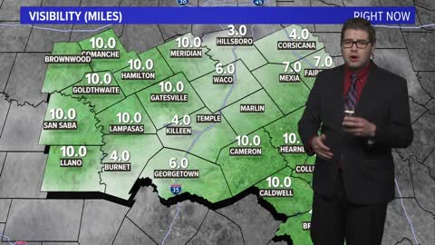 Central Texas Forecast Cloudy and Drizzly Starting Off the Week Alongside Above Average Temperatur