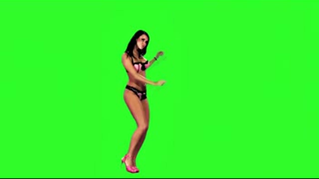 Footage girl green screen footage girl dancing #31