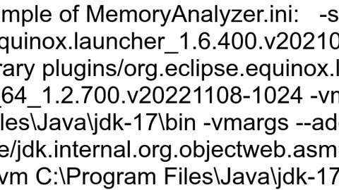 Eclipse Memory Analyzer Incompatible JVM