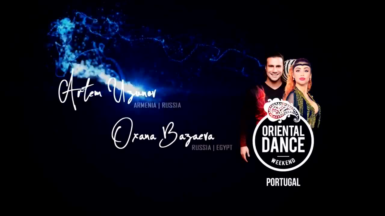 Oxana Bazaeva and Artem Uzunov belly dance drums