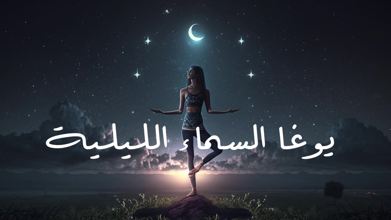 يوغا السماء الليلية: منظر النجوم الساحر 🌌🧘‍♀️ | هدوء رائع وسكينة فائقة الواقعية للاسترخاء الأمثل ✨