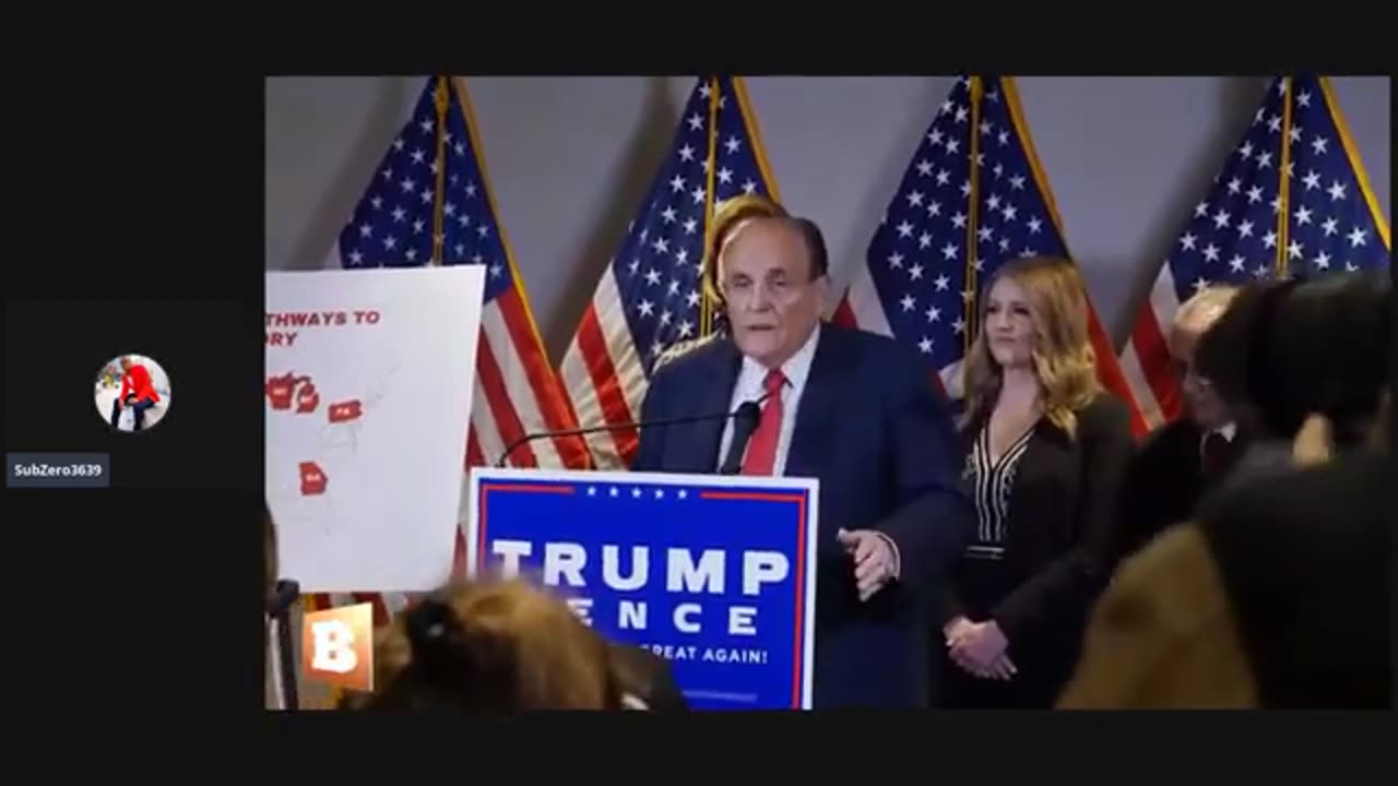 Rudy Giuliani's Trump Presser Reaction!!!!