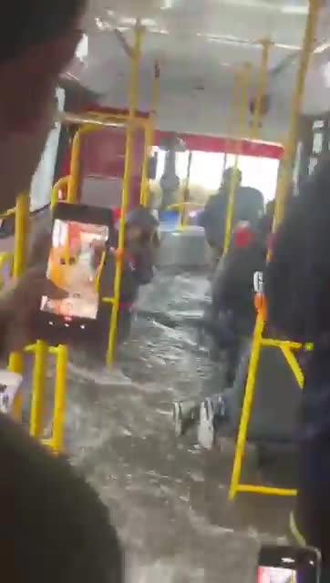 City Bus Floods in Buenos Aires