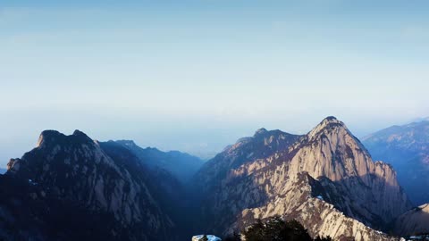 Beautiful mountain top cloud sea