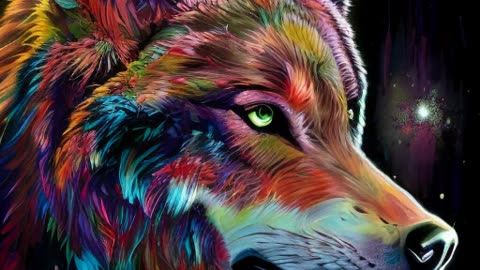 Amazing wolf animation