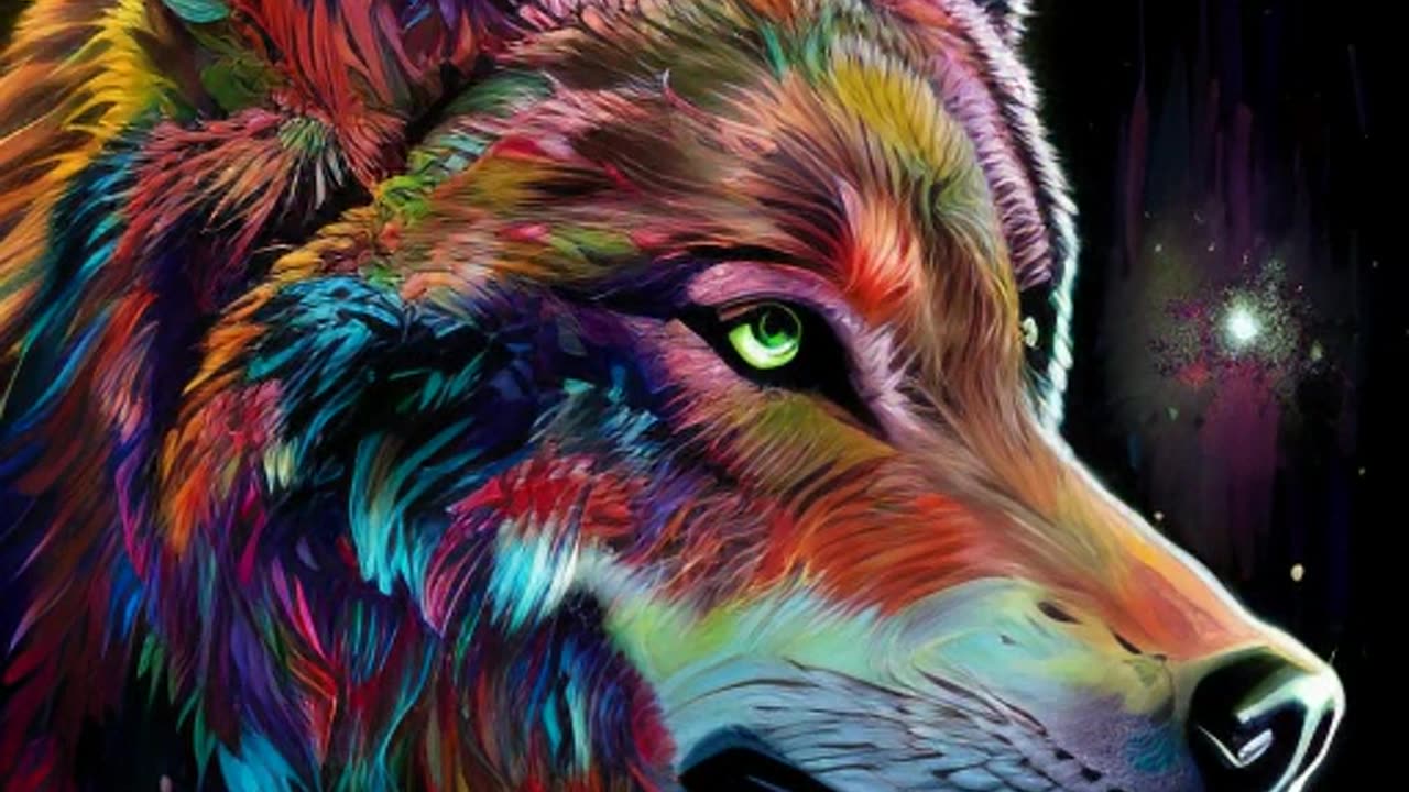 Amazing wolf animation