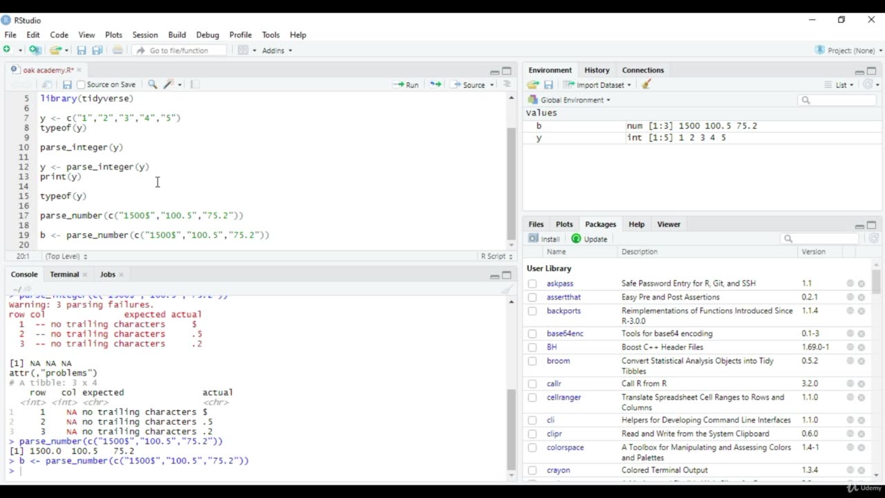 Python Full Course - Chapter 21 - 3. Converting Data Types of Atomic Vectors in R`